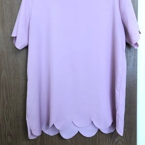Pink! Scalloped Blouse